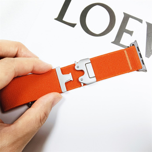 Boucle en nylon pour Apple Watch Series 10 46mm Boucle de style parachute Bande élastique pour IWatch Ultra2 49mm 9 8 7 42 44 45mm Bracelet - Product Image 4