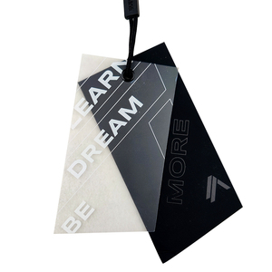 Directo de fábrica Suministro personalizado Etiqueta de logotipo Etiquetas de precio Pegatinas Botones Etiqueta Colgante con cadena de medallas para impresión de ropa - Product Image 3