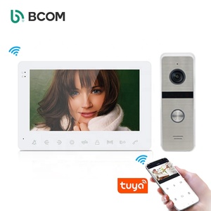 Bcomtech 7-Inch LCD Monitor Wired Video <strong>Intercom</strong> Doorbell <strong>System</strong> <strong>with</strong> Night Vision Support Monitoring Door Phone Bell Kit - Product Image 1