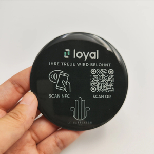 Özel akıllı NFC anahtar Fob etiketi 1k çip kartvizit Instagram epoksi anahtarlık sosyal medya üyelik 13.56MHz frekans erişim - Product Image 3