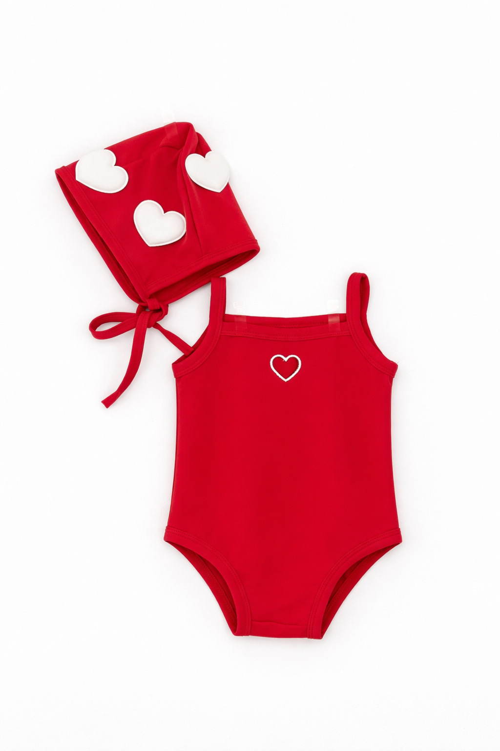 Maillot de bain 26 bretelles tricolores-rouge