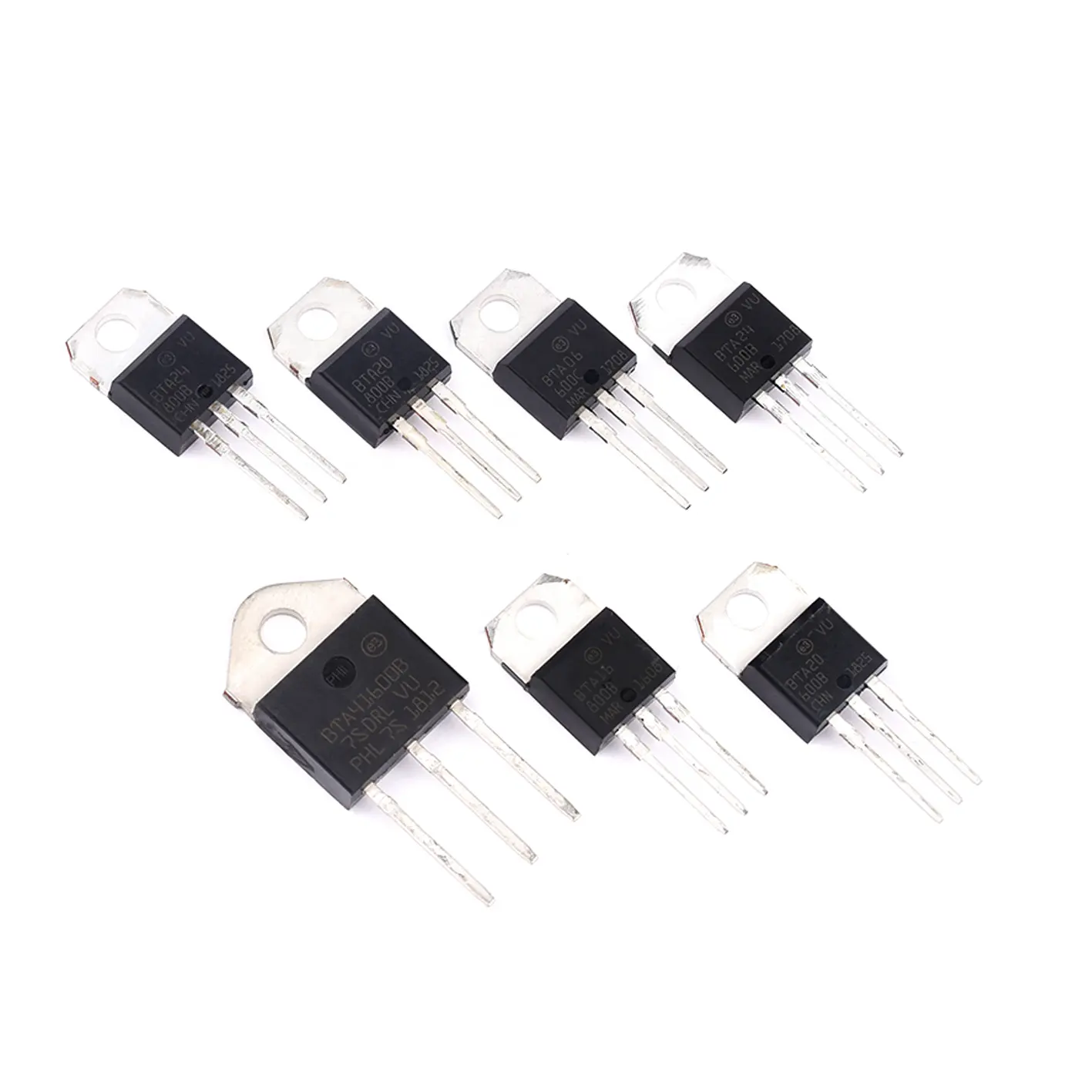 In-line BTA06/BTA12/BTA16/BTA20/BTA24/BTA41-600B -800B Triac Tiristore TO-220