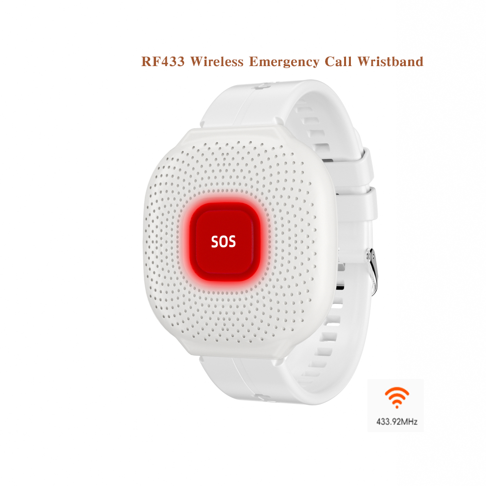 Bracelet d'urgence SOS sans fil RC13 blanc