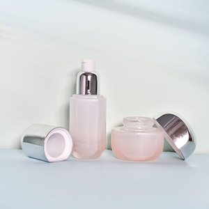 Contenitore cosmetico in vetro 30g 50g di lusso riutilizzabile vuoto, flaconi per la pompa per lozione per il corpo da 40ml da 100ml da 120ml