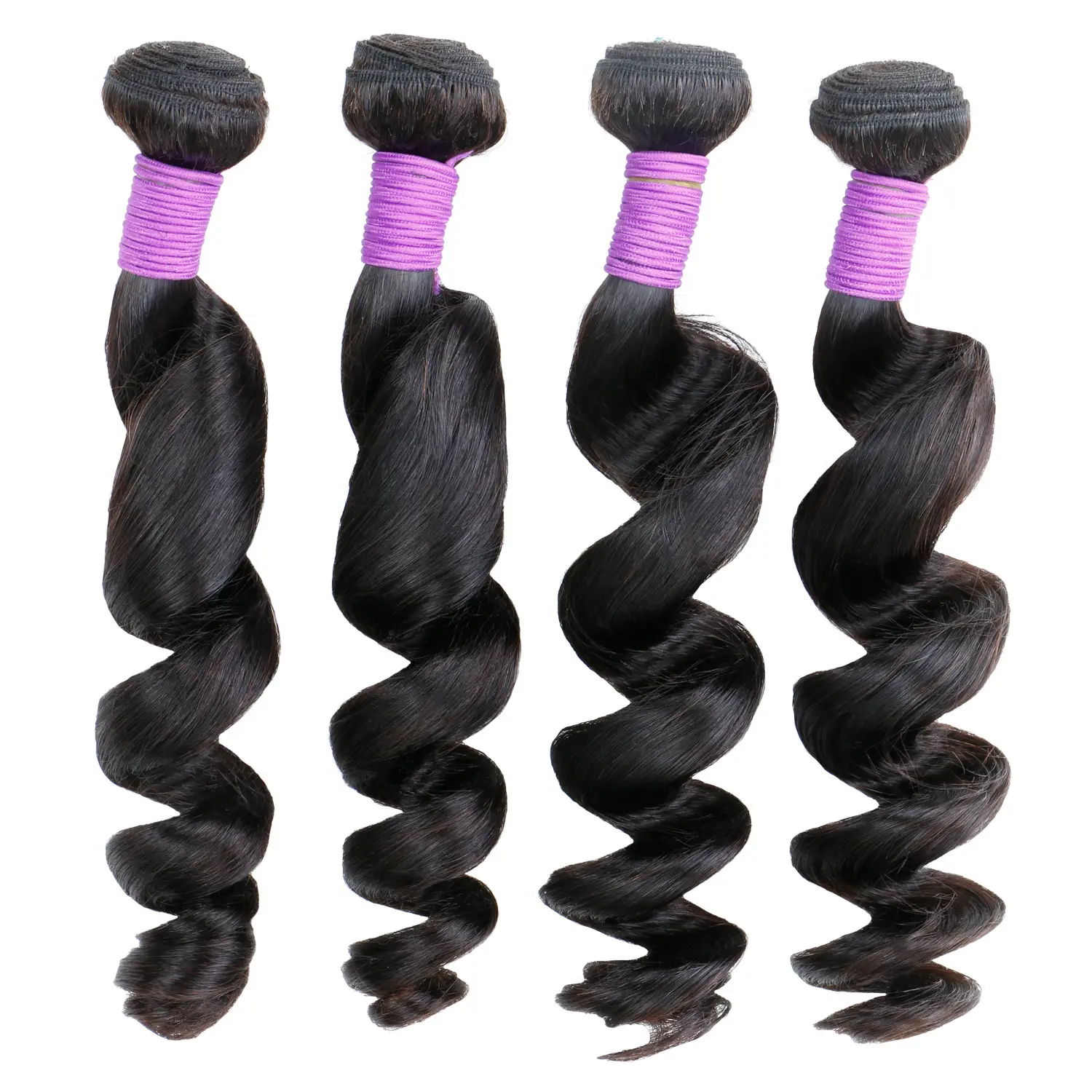 10 "-32" 9A fasci di capelli vergini dell'onda sciolta del tessuto dei capelli brasiliani di colore naturale