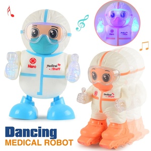 แบตเตอรี่ดำเนินการเต้นรำพลาสติกหมอหุ่นยนต์ของเล่นเพื่อการศึกษา Toy_Robot - Product Image 1