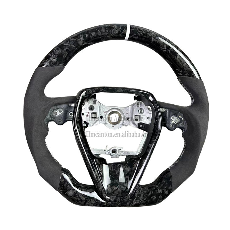 Alcantara + เส้นใยคาร์บอนปลอมแปลง + stitchi แถบสีขาว