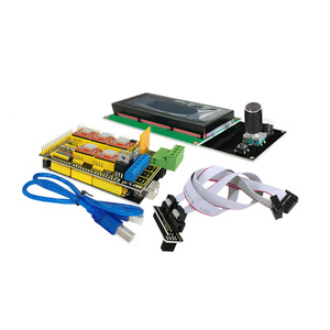 Kit de impresora 3D Keyestudio RAMPS 1,4 + Mega 2560 + 5x A4988 + LCD 2004 Controlador inteligente Kit de impresora 3D para Arduino