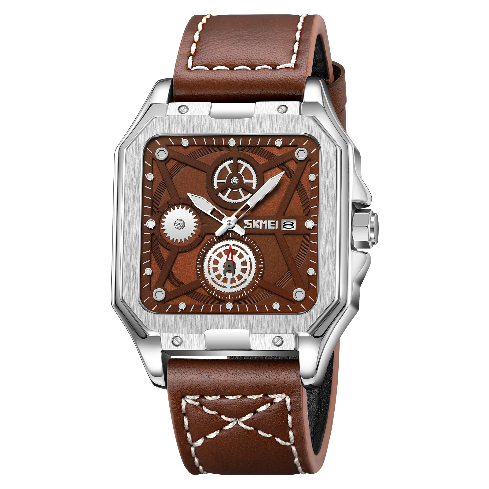 Argent/Marron