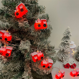 2M Santa Claus Garland, Snowman Elk Snowflake Led <strong>String</strong> Light Ornament Christmas Decorations for Home Gift - Product Image 6