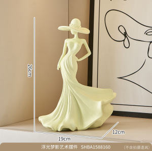 Figurine fantôme de brise printanière en résine - Blanc laiteux