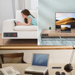 2アウトレットロッカースイッチ電源ソケット13Aテーブルデスク表面取り付け可能家具回路ブレーカ英国製 - Product Image 6