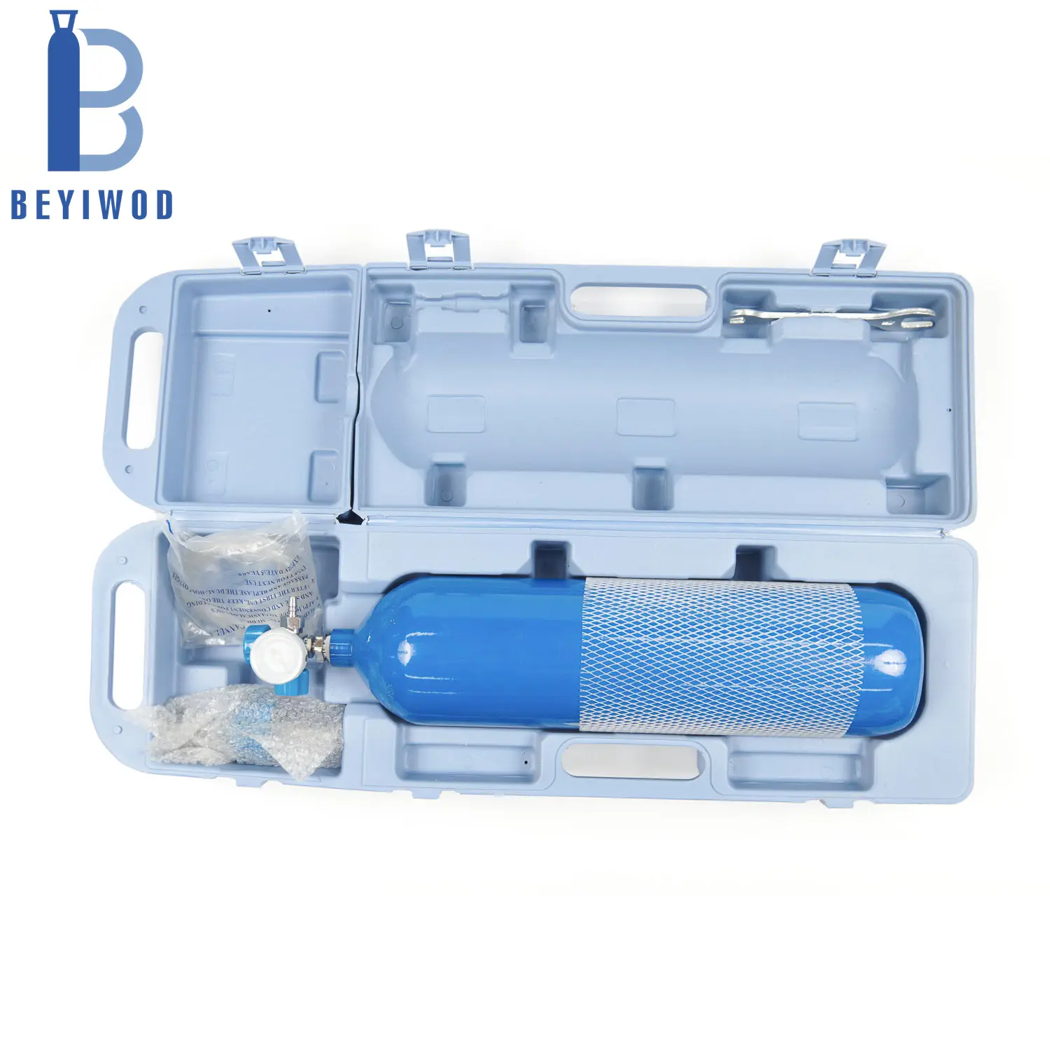 एन आईएसओ मानक पोर्टेबल छोटे चिकित्सा 2L ऑक्सीजन गैस सिलेंडर बोतल
