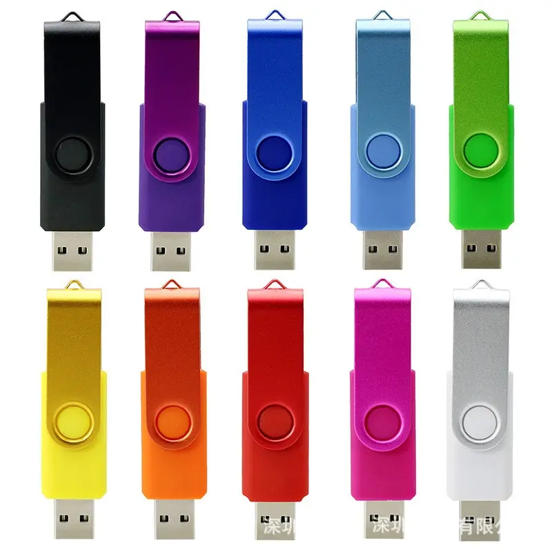 Флэш-накопитель USB, флеш-накопитель, оптовая продажа, 128 ГБ, 64 ГБ, 32 ГБ, 16 ГБ, 8 ГБ, 4 ГБ, 2 ГБ, 1 ГБ, 128 МБ, поворотный USB-накопитель с логотипом