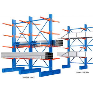 Mehrstufiges Eisen-Cantilever-Regals ystem mit hoher Kapazität für die Lagerung im Lager mit langlebigen Armen für mehrstufige Lager bedürfnisse - Product Image 1