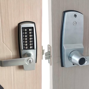 14 цифр код водонепроницаемый кнопочная панель Deadbolt механический кодовый замок цифровой пароль замок с ключом - Product Image 5