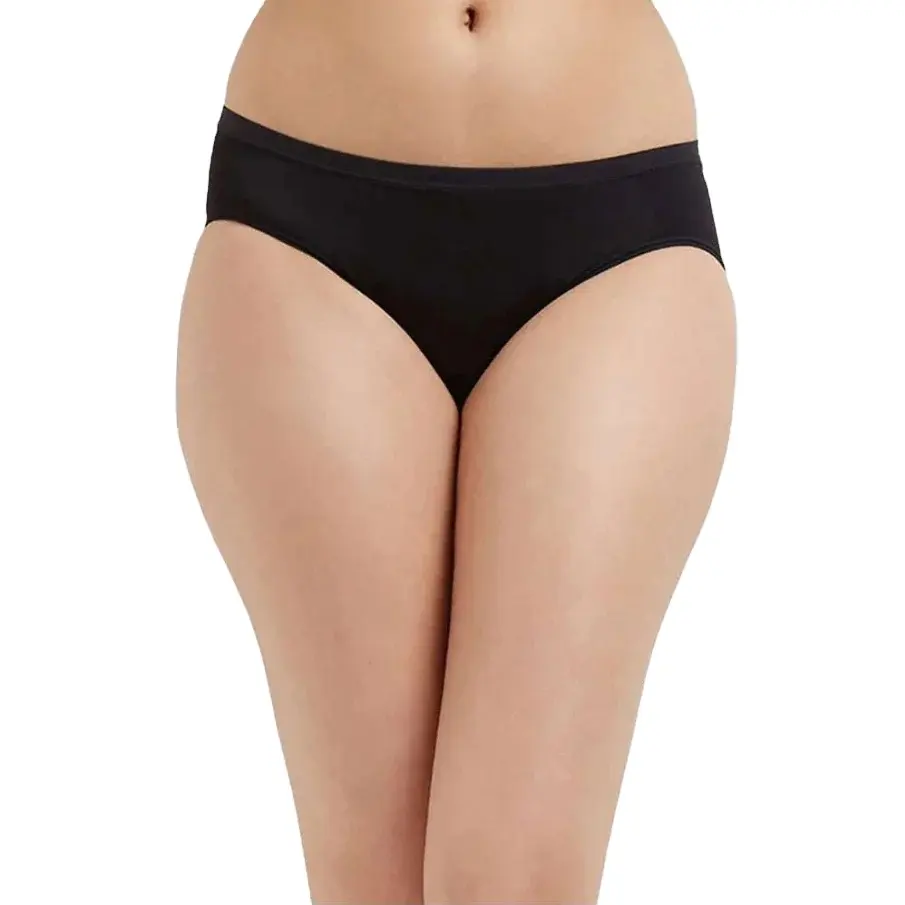 Bikini de corte alto sin etiqueta de alta calidad, calzoncillos brasileños, ropa interior de mujer de colores lisos, bragas sin costuras sexis huecas para mujer