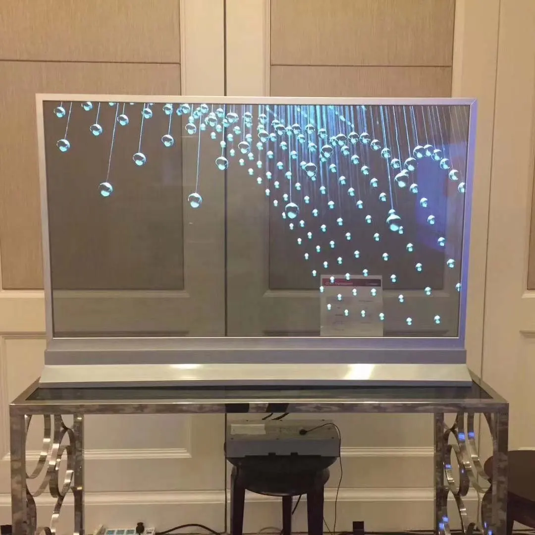 Schermo TV LCD OLED trasparente da 55 pollici per interni schermo TV per pubblicità