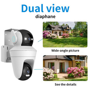 A14S Gun and Ball Webcam Camera Double-head Dual-<strong>view</strong> APP Controlled Double Dead Rotation Outdoor Waterproofing - Product Image 6
