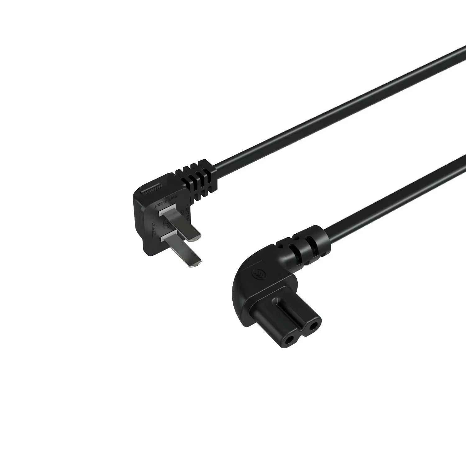 Cable eléctrico del dos-diente del estándar nacional del 1,5 m con un figureg
