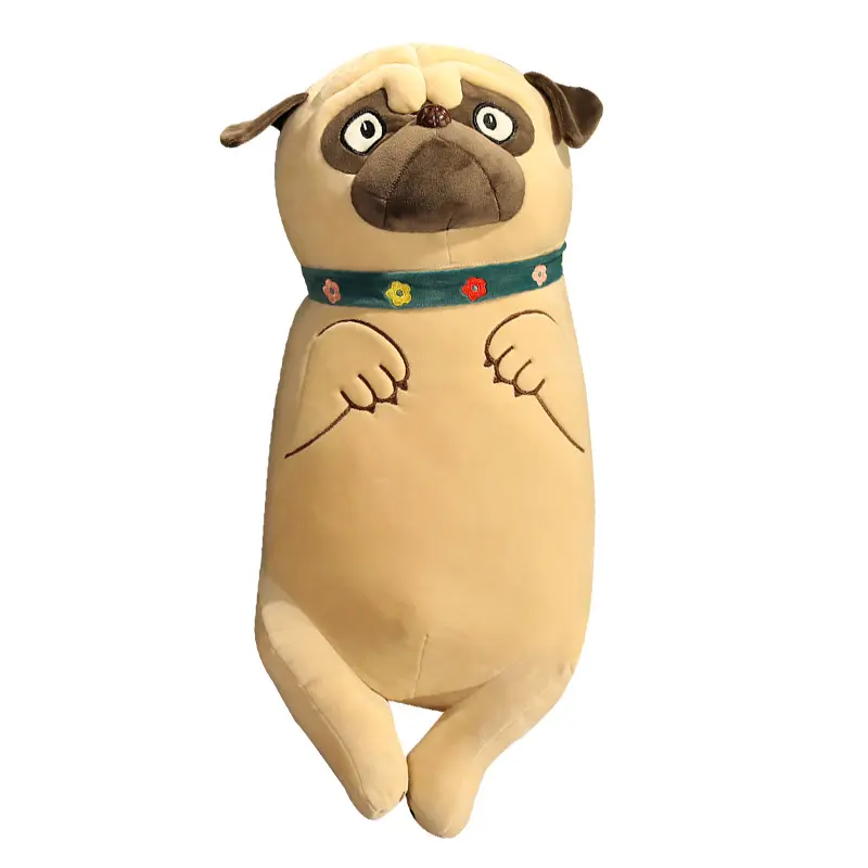 Simulation Shar Pei Plush Toy Cartoon Dog Doll Children's Bed Hug Soft Doll Birthday Gift Wholesale