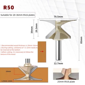 R18R30R50 <strong>Arc</strong> Bending Integrated Forming Tool for Wooden Doors and Wall Cabinets <strong>Arc</strong> Bending Slotting Milling <strong>Cutter</strong> <strong>Arc</strong> Process - Product Image 4
