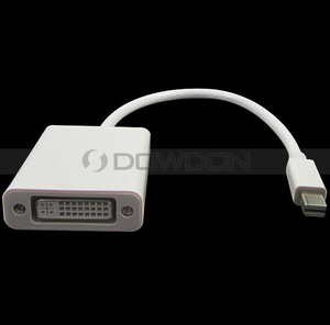 Mini displayport DP转DVI适配器电缆适用于MacBook Pro Air Mac - Product Image 1