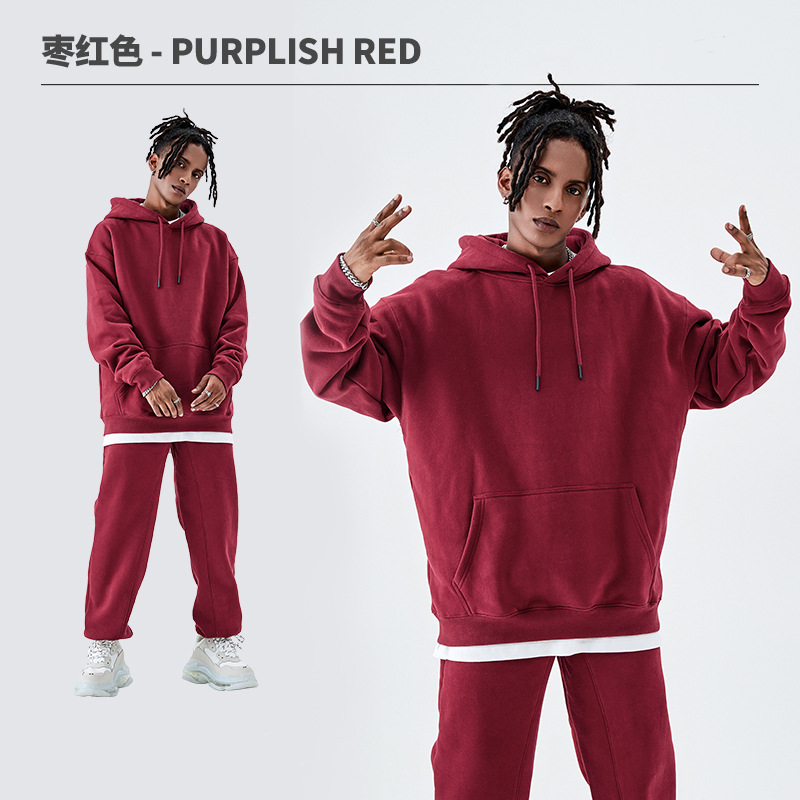 Purplish red-hoodie