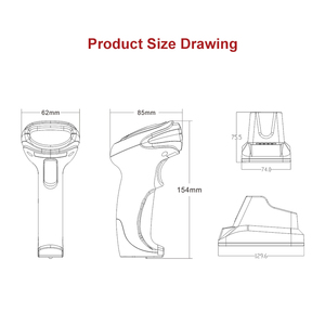 IPhone/PC用ワイヤレスバーコードスキャナー2DIOSAndroidバーコードリーダー - Product Image 6