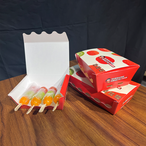 Envío rápido tomates plegables en Palos cadena contenedor de alimentos Bingtanghulu embalaje caja de papel corrugado - Product Image 5
