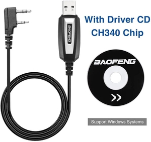 Baofeng cavo USB di programmazione portatile per UV-82 UV-5R BF-888S radio a due vie compatibile UV-K5 Quansheng UV-K6 10km di conversazione - Product Image 3