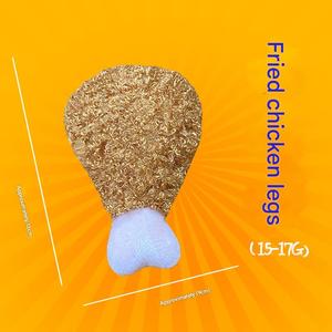 2025 nhà máy thấp moq bán buôn Pet squeak đồ chơi sang trọng khoai tây chiên bánh pizza Hamburger nhồi bông gối đồ chơi sang trọng Squeaky Dog đồ chơi - Product Image 5