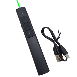 Power Point Remote Flip Clicker per Computer USB Presenter PPT Meeting presentazione Wireless Clicker puntatore luce verde - Product Image 1