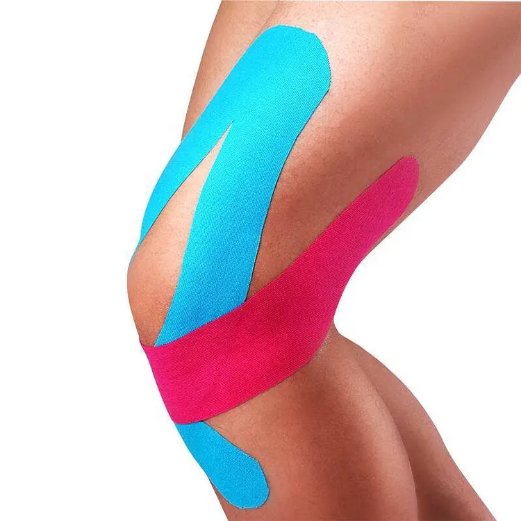 Knie pijnbestrijding 25 cm waterdichte medische zorg apparatuur Fabrikant voor industriële kleurrijke strip kinesiologie tape