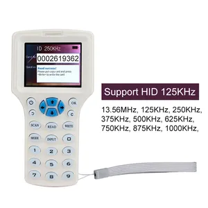 RFID Copier Writer Duplica tor 125KHz 13,56 MHz USB-Programmierer NFC Smart 10-Frequenz-Schlüsselanhänger Kartenleser UID-Decoder T5577 Hotel - Product Image 4