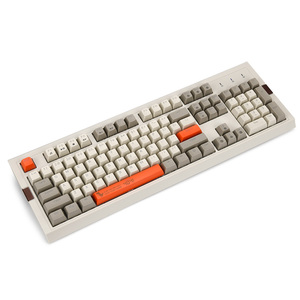 Ajazz AK510 104 teclas PBT Retro con cable RGB Teclado mecánico teclas esféricas con función Macro programable teclado para juegos