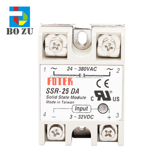 Однофазное твердотельное реле SSR-40DA dc-ac 40A фактически 3-32V dc 24 -380V AC SSR реле без защиты релейный модуль