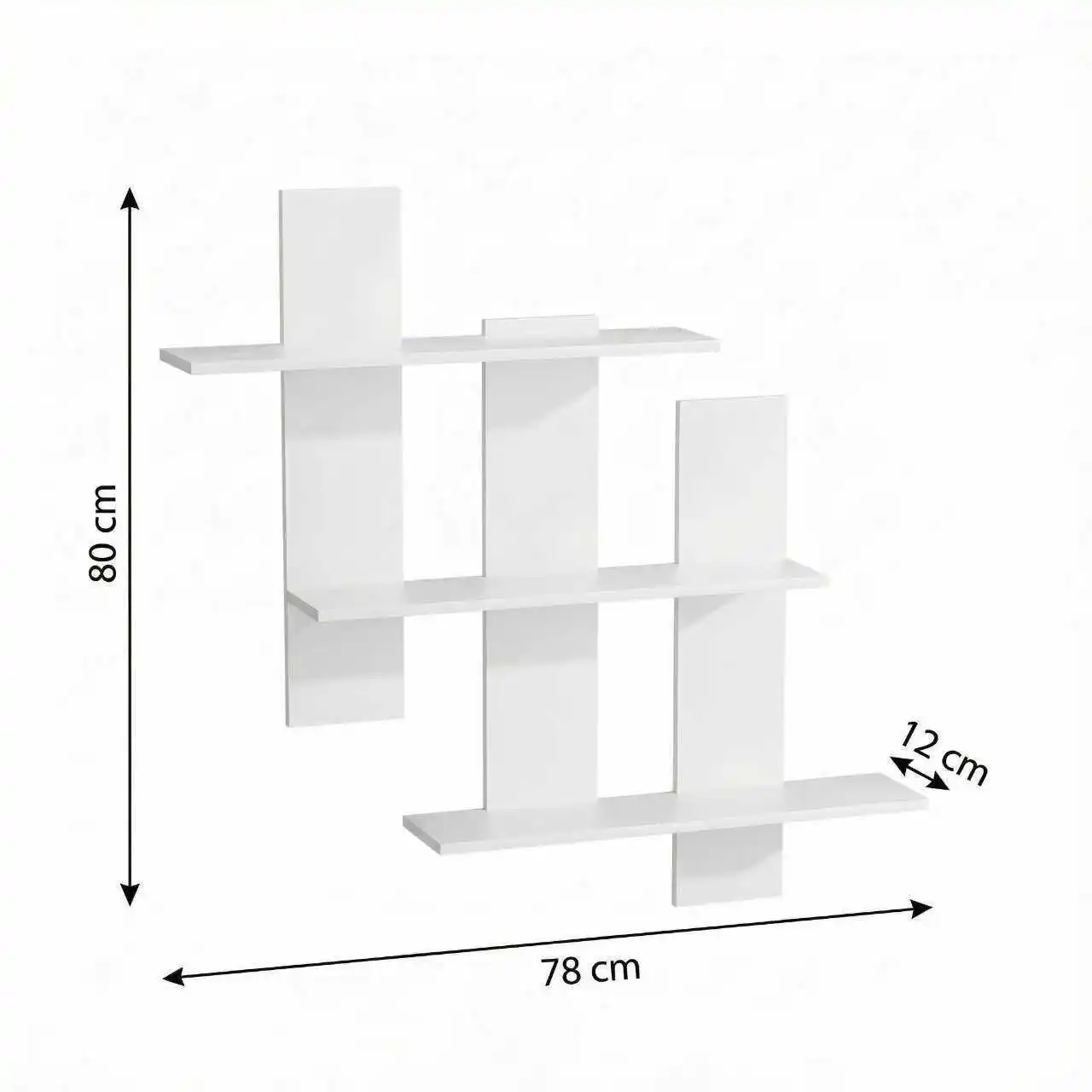 3 capas, 3 columnas, blanco tamaño grande