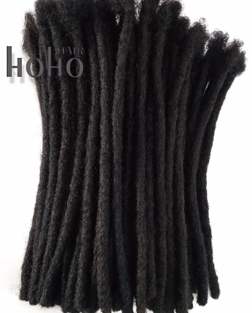 HOHO-extensiones de cabello trenzado rastafari, cabello trenzado rasta