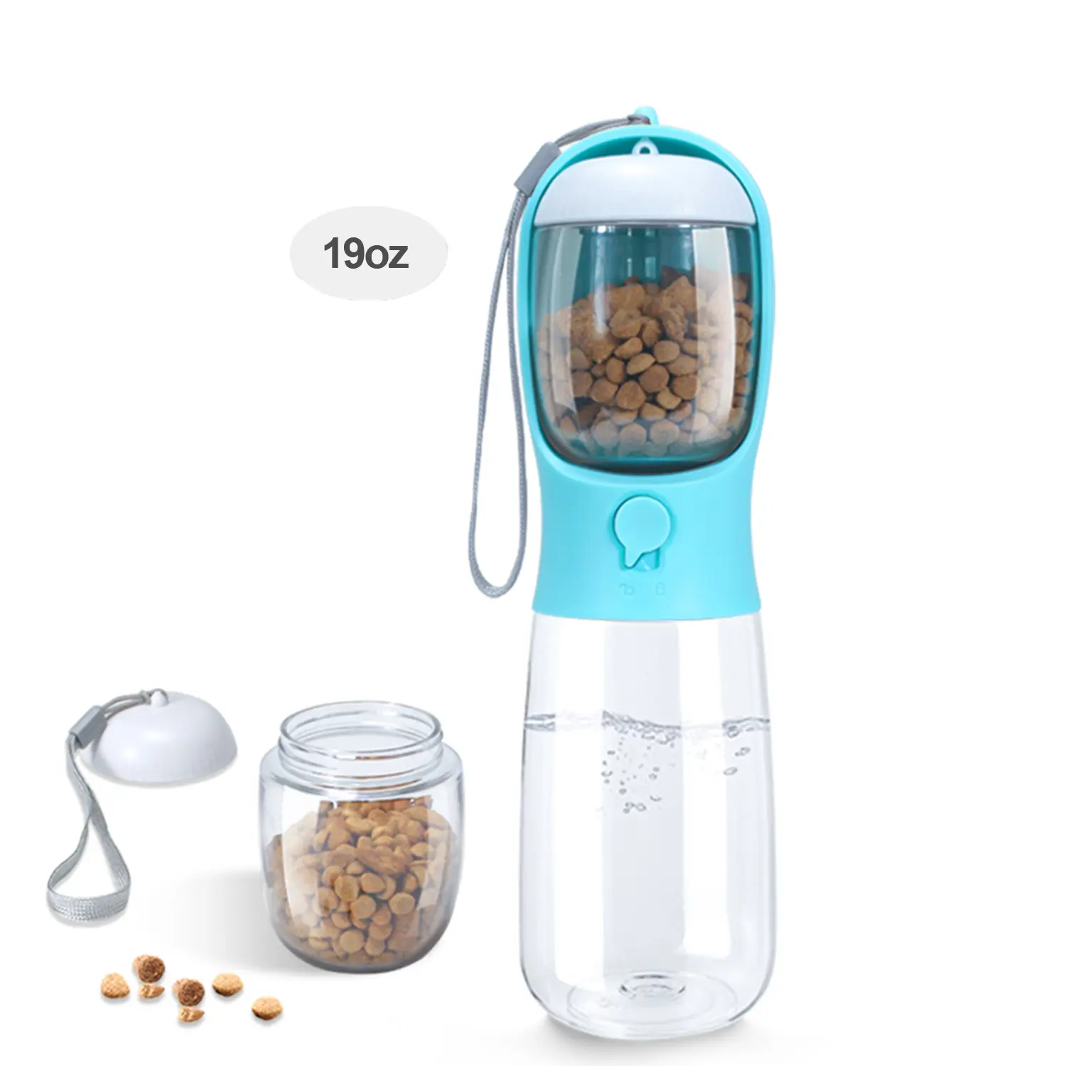 Thương Mại Điện Tử Hot Bán Bpa Miễn Phí Thân Thiện Với Môi Chất Liệu 2 Trong 1 Mèo Nước Cup Pet Du Lịch Chai Nước Cho Chó