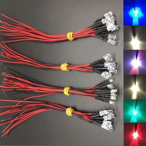 LED lamba yuvası 3/5/10mm ışık yayan diyot tel DC 5V/12V/24V araba ve gemi modeli oyuncak araba gösterge ışığı - Product Image 5