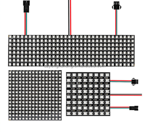 Lager WS2812 SK6812 DC5V WS2812b 8x8 8x32 16x16 LED-Matrix Flexibles RGB-Pixel-Panel DIY Programmier barer Bildschirm