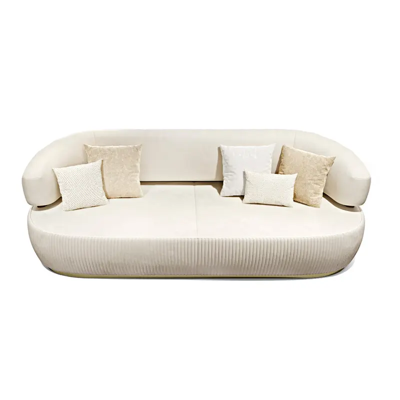 Italian Luxury Cloth Sofa Postmodern Designer Furniture Customized Large Villa Living Room Sofa Combination