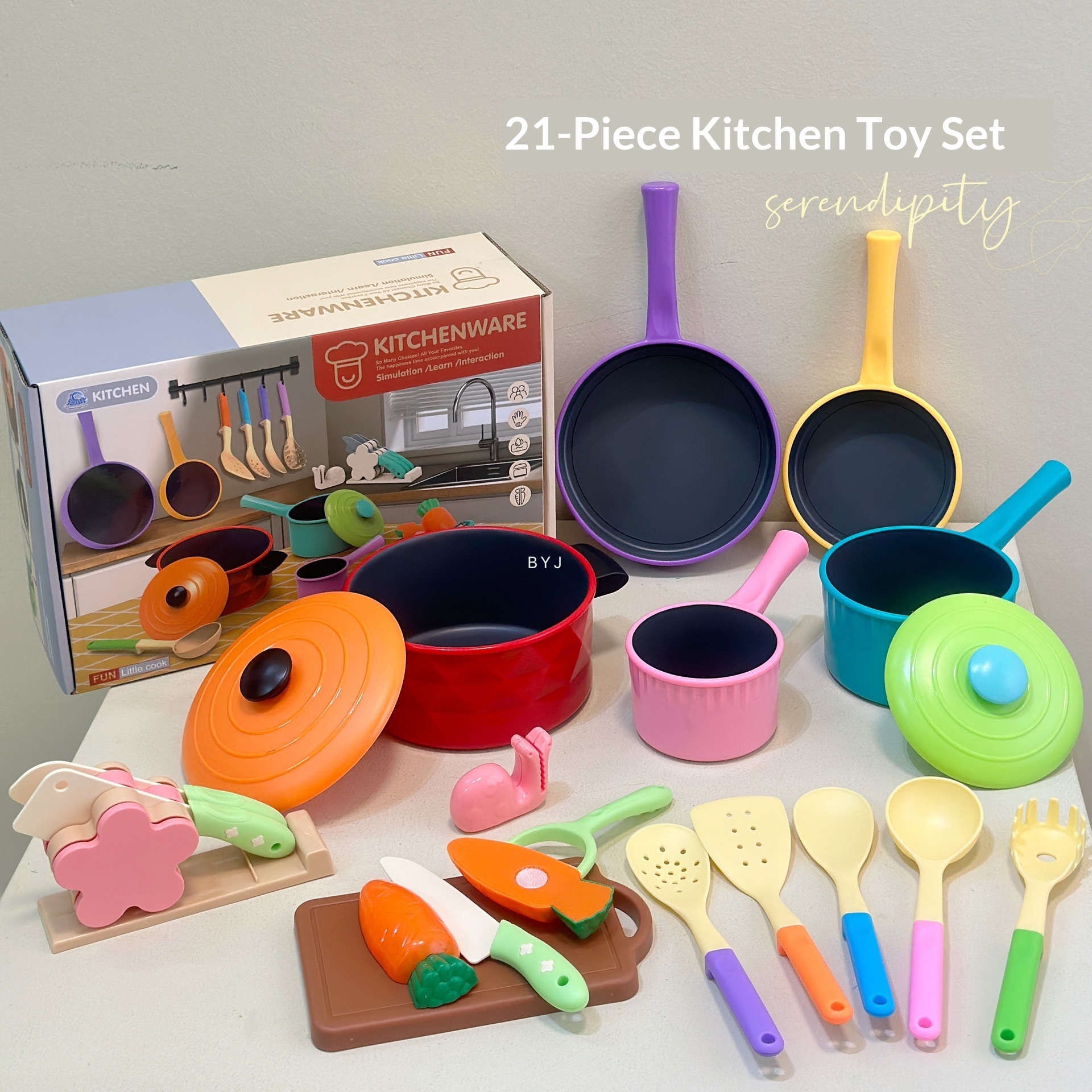 Ensemble de 21 pièces de jouets de cuisine