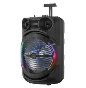 Sistema de cine en casa Hi-Fi estéreo inalámbrico con carrito de 12 pulgadas, micrófono LED RGB, función de Audio Karaoke alimentado por batería para ordenador - Product Image 2