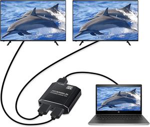 4K 60hz Ultra HD 2160P 3D Mini 2 Ports 1 <strong>Input</strong> 2 <strong>Output</strong> <strong>HDMI</strong> <strong>Splitter</strong> EDID RGB Support Scalar with HDCP Decoder <strong>Splitter</strong> <strong>HDMI</strong>