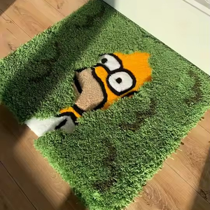 Không Có Moq Fluffy Handmade Tufted Bàn Phím Thảm Tùy Chỉnh Gương Khung Trang Trí Nội Thất Hợp Thời Trang Bàn Máy Tính Mat Mềm Sang Trọng Thảm - Product Image 3