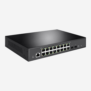 36Gbps Layer 2+ Managed Gigabit Switch <strong>16</strong> <strong>Ethernet</strong> RJ45 Ports 2SFP Switch - Product Image 2