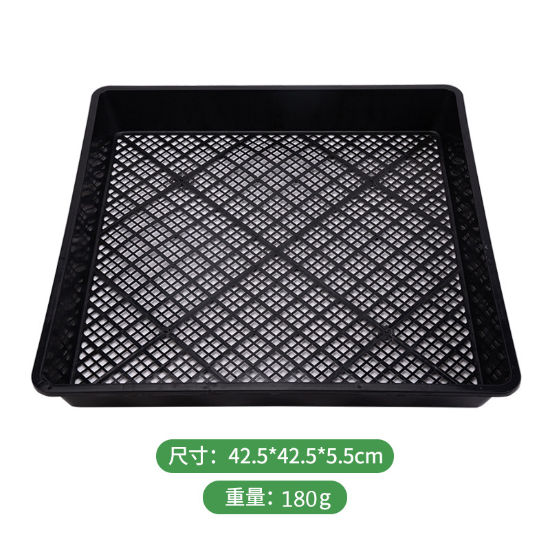 Plateau carré premium-noir-42*42*5.5 cm