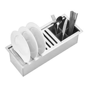 Escorredor de tigelas de ACO inoxidavel phổ biến chức năng Kim loại món ăn khô giá tiết kiệm không gian nhà bếp tổ chức chìm OEM/ODM - Product Image 2